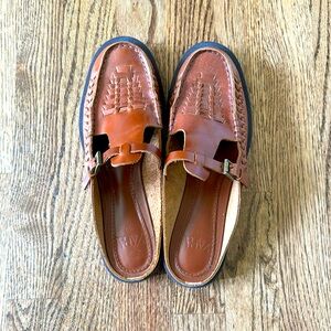 Zara Brown Loafer with braid details